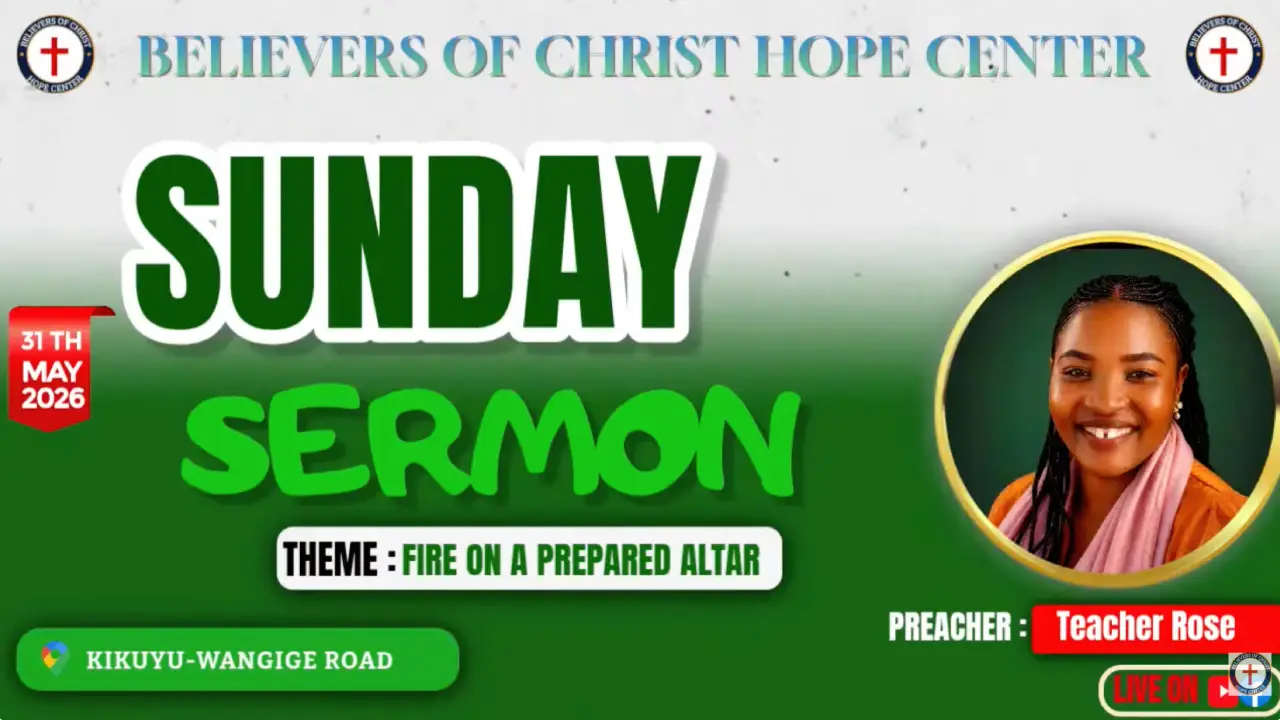 Fire on a prepared Alter sermon thumbnail